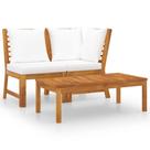 Conjunto de Salón de Jardín Casafoyer en Madera Maciza de Acacia con Cojín