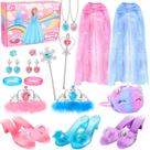 Conjunto de sapatos Princess Dress Up Fedio com 3 pares de sapatos de 3 a 6 anos