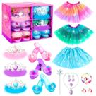 Conjunto de sapatos Princess Dress Up HAMSILY com joias para meninas de 3 a 6 anos