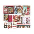 Conjunto De Scrapbooking De Natal Com 125 Peças, Adesivos DIY, Fita De Papel, Caixa De Presente De