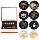 Conjunto de selos de cera SWANGSA Halloween Vintage 6 selos