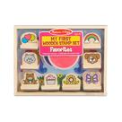 Conjunto de selos Melissa & Doug Meus primeiros favoritos de madeira há mais de 3 anos