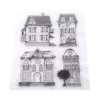 Conjunto de selos Walfront Acrylic Blocks, carimbos de borracha de Natal