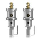 Conjunto de serras de furo DECKRKAT de carboneto de tungstênio de 28 mm para metal duro
