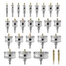 Conjunto de serras de furo GSTK atualizado para 26 unidades de metal duro pesado de 26 mm a 100 mm