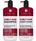 Conjunto de shampoo e condicionador Bellisso Curly Hair Defining