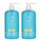 Conjunto de shampoo e condicionador Crack Hair Fix 1L Anti-Frizz
