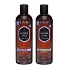 Conjunto de shampoo e condicionador HASK Blonde Care para cabelos loiros