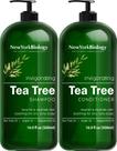 Conjunto de shampoo e condicionador New York Biology Tea Tree 500mL