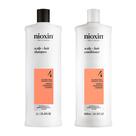 Conjunto de shampoo e condicionador Nioxin System 4 para cabelos tingidos
