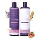 Conjunto de shampoo e condicionador Nora Ross Garlic com camomila 480 ml