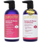 Conjunto de shampoo e condicionador PURA D'OR Restore & Renew