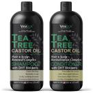 Conjunto de shampoo e condicionador VANIDOX Tea Tree 480 ml com óleo de rícino