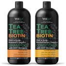 Conjunto de shampoo e condicionador VANIDOX Tea Tree com biotina 480 mL Conjunto de shampoo e condicionador VANIDOX Tea Tree com biotina 480 mL