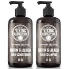 Conjunto de shampoo e condicionador Viking Revolution Biotina para homens Conjunto de shampoo e condicionador Viking Revolution Biotina para homens