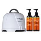 Conjunto de shampoo Hood Dryer Red by Kiss 3000 Ceramic Tourmaline +