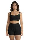 Conjunto de Short Duplo Fitness Academia Treino Feminino Cor:PretoTamanho:GG