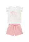 Conjunto de Shorts e Regata Estampada Menina Somni