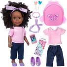 Conjunto de silicone realista para bonecas pretas Ecore Fun 14,5 polegadas