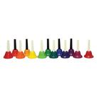Conjunto de sinos de mão RHYTHM BAND Chroma-Notes 13 sinos coloridos de 13 cm