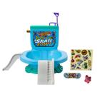 Conjunto de skate Skate Fingerboard Toilet Bowl Hot Wheels
