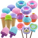 Conjunto de sobremesas Pretend Play GiftExpress, 17 unidades de guloseimas doces Conjunto de sobremesas Pretend Play GiftExpress, 17 unidades de guloseimas doces