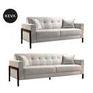 Conjunto de Sofá 2 e 3 Lugares Kivik Copenhague Algodão Cru