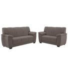 Conjunto De Sofá 2 E 3 Lugares Turim Veludo Luizzi Cappuccino