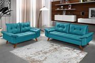 Conjunto De Sofa Bariloche 2 E 3 Lugares Essencial Estofados