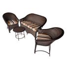 Conjunto de Sofá e Poltronas Área Externa Jardim Varanda Varanda Fibras