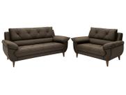 Conjunto de Sofás 2 e 3 Lugares Malbec Linoforte