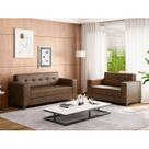 Conjunto de Sofás 3 e 2 Lugares Bronze Conjunto de Sofás 3 e 2 Lugares Bronze