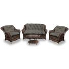 Conjunto de Sofás Fibra Sintética Nairóbi - 1 Sofá 2 L + 2 Poltronas + 1 Mesa Centro - Tecido Duna Fendi Conjunto de Sofás Fibra Sintética Nairóbi - 1 Sofá 2 L + 2 Poltronas + 1 Mesa Centro - Tecido Duna Fendi