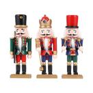 Conjunto De Soldados Quebra-Nozes Artesanais De Natal De 15CM - Decoração Festiva Para O Festival De
