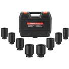 Conjunto de soquetes Axle Nut Impact VEVOR 1/2 Drive 8 peças SAE Conjunto de soquetes Axle Nut Impact VEVOR 1/2 Drive 8 peças SAE