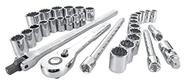 Conjunto de soquetes Craftsman CM com unidade de 1/2 polegada com barra de disjuntor Conjunto de soquetes Craftsman CM com unidade de 1/2 polegada com barra de disjuntor