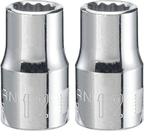 Conjunto de soquetes CRAFTSMAN Shallow 12 mm 1/2 polegadas Drive 12 pontos