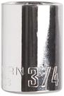 Conjunto de soquetes CRAFTSMAN Shallow SAE 1/2" Drive 12 pontos 19 mm