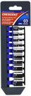 Conjunto de soquetes Crescent 10 unidades. 1/4" Drive Metric 6 pontos Conjunto de soquetes Crescent 10 unidades. 1/4" Drive Metric 6 pontos