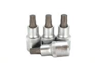 Conjunto de soquetes de bits TEMO Torx Plus 50IP, 55 mm e 1/2 polegada