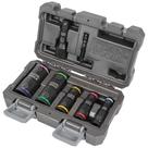 Conjunto de soquetes de impacto Klein Tools 66070 com 7 soquetes e adaptadores Conjunto de soquetes de impacto Klein Tools 66070 com 7 soquetes e adaptadores