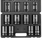 Conjunto de soquetes de impacto VEVOR 1 Drive, 8 peças de profundidade, 27-41 mm, métrico