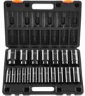 Conjunto de soquetes de impacto VEVOR, 19 peças, unidade de 1/2" com gaiola de armazenamento