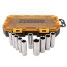 Conjunto de Soquetes Dewalt DWMT73815 - Métrico, Drive Deep 1/2", 10 Peças