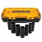 Conjunto de Soquetes DEWALT DWMT74736 Tough Box 7 Peças SAE 1/2" Drive Profundo
