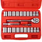 Conjunto de soquetes Egofine 1/2 Drive 23 peças SAE (11-25 mm) Métrico