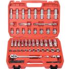 Conjunto de soquetes Egofine 76 peças 3/8" Drive Metric & SAE