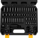 Conjunto de soquetes ELEAD 1/4" Drive 56 peças SAE (4-15 mm) e estojo