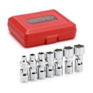 Conjunto de soquetes EMENTOL 7PCS 1/4 Drive Universal Joint 6 pontos
