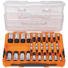 Conjunto de soquetes Hex Bit Klein Tools 65233HEX 32 peças com estojo